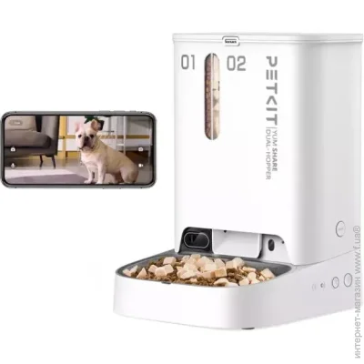   PETKIT Yumshare Dual-Hopper with Camera P591 White