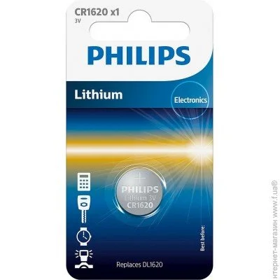  Philips Minicells Lithium CR1620 (CR1620/00B)