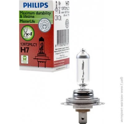    Philips (PHILIPS) H7 MasterLife 24V 70W PX26d (13972MLC1)