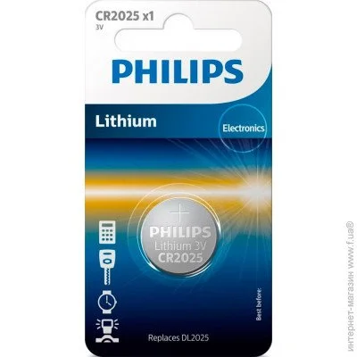  Philips Minicells Lithium CR2025 (CR2025/01B)