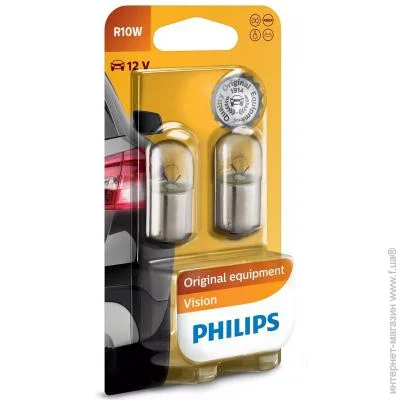 Автомобільна лампа розжарювання Philips Philips 10W (12814 B2) Автомобільна лампа розжарювання Philips Philips 10W (12814 B2)