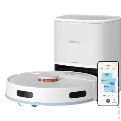 Робот-пылесос Philips Series 2000 XU2100/20 с сухой + влажной уборкой Робот-пылесос Philips Series 2000 XU2100/20 с сухой + влажной уборкой