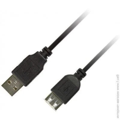  Piko USB 2.0 AM-AF, 3, Black (1283126474118)