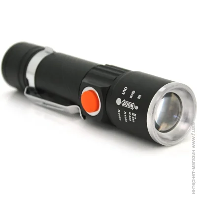 Pipo   PPF-616, 1LED Cree Q5, 10W, 3 , ZOOM, 18650/2400 , Black, IP44, USB, 1122824, BOX