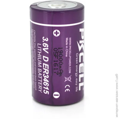Pkcell   ER34615, 3.6V 19000mah, OEM