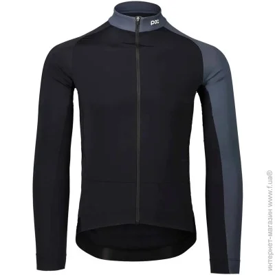 poc  Essential Road Mid LS Jersey S Uranium Black/Sylvanite Grey (1033-PC 582108288SML1)