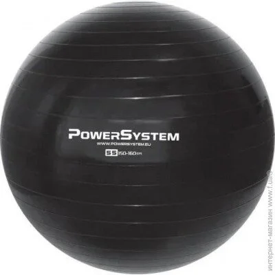 ' Power System &apos;   () Power System PS-4011 55 cm PRO Gymball Black (4011BK-0)