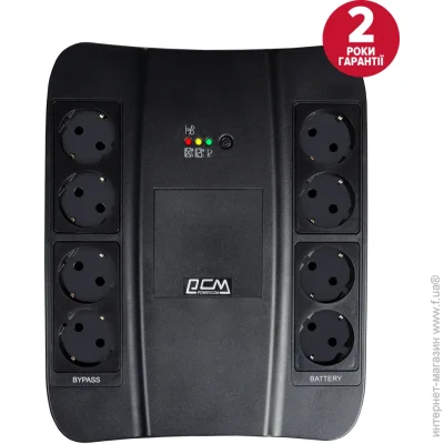    Powercom SPD-1000U Schuko USB 1000VA/550W (SPD-1K00-6G0-226UN)