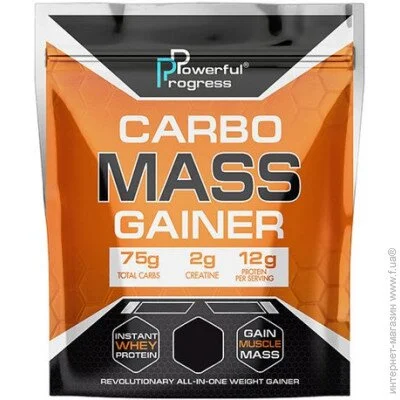  Powerful Progress Carbo Mass Gainer 2000 g /20 servings/ Strawberry (000013537)