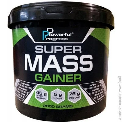  Powerful Progress Super Mass Gainer 2000 g /20 servings/ Hazelnut (000013573)