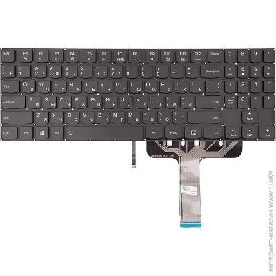 PowerPlant Клавіатура для ноутбука Lenovo Legion Y530, чорна, підсвічування (2663841963) PowerPlant Клавіатура для ноутбука Lenovo Legion Y530, чорна, підсвічування (2663841963)