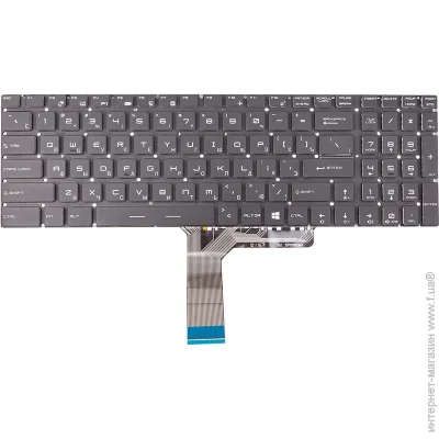 PowerPlant Клавіатура для ноутбука MSI GE72VR Series, чорна, підсвічування (2663841966) PowerPlant Клавіатура для ноутбука MSI GE72VR Series, чорна, підсвічування (2663841966)
