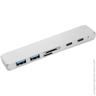 PowerPlant USB- Type-C - HDMI 4K, USB 3.0, USB Type-C, SD, microSD (2477886690)