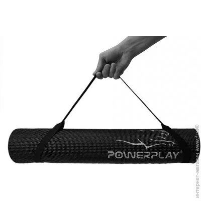      PowerPlay 4010 PVC Yoga Mat  (173x61x0.6) (PP_4010_Black_(173*0,6))