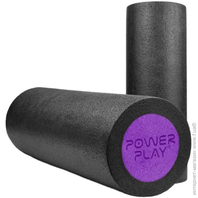 Массажеры Powerplay Масажний ролик (роллер) гладкий 4021 Fitness Roller Чорно-фіолетовий (30x15см.) Массажеры Powerplay Масажний ролик (роллер) гладкий 4021 Fitness Roller Чорно-фіолетовий (30x15см.)