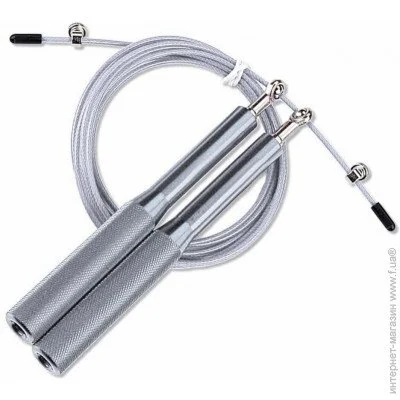 Скакалка Powerplay — Скакалка швидкісна на підшипниках алюмінієва PowerPlay 4207 Elite Jump Rope Срібна (3m.) (PP_4207_Silver) Скакалка Powerplay — Скакалка швидкісна на підшипниках алюмінієва PowerPlay 4207 Elite Jump Rope Срібна (3m.) (PP_4207_Silver)