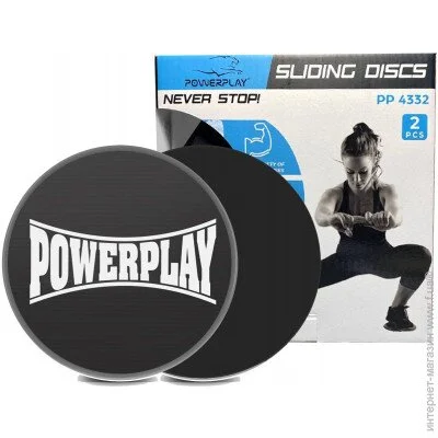 Powerplay Диски для ковзання 4332 Sliding Disk Чорні Powerplay Диски для ковзання 4332 Sliding Disk Чорні