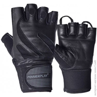 Рукавички для фітнесу PowerPlay PP-1064, Black M Рукавички для фітнесу PowerPlay PP-1064, Black M