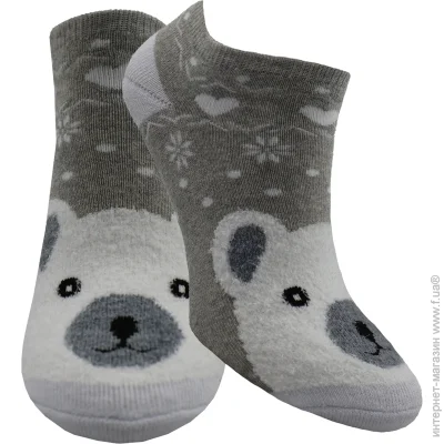 Premier Socks Носки женские с пушистым рисунком Мишка р.36-40 серый 1 шт. Premier Socks Носки женские с пушистым рисунком Мишка р.36-40 серый 1 шт.