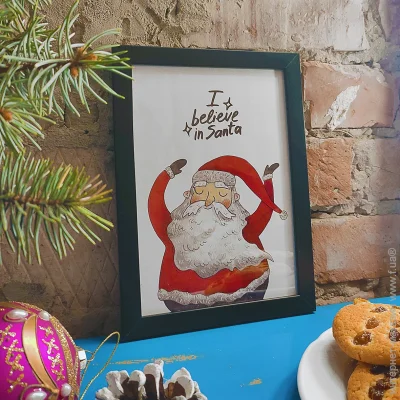  Presentville    I believe in Santa 30x42 , A3 (MT3_21NG020_BL)
