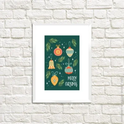 Presentville    Marry Christmas 30x42 , A3 (WMT3_23NG017_WH)