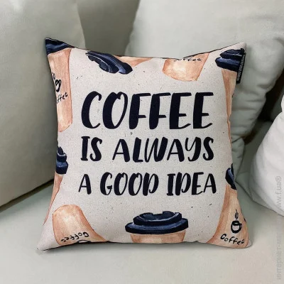  Presentville     Presentville Coffee is always a good idea 40x40  (4P_COF006)