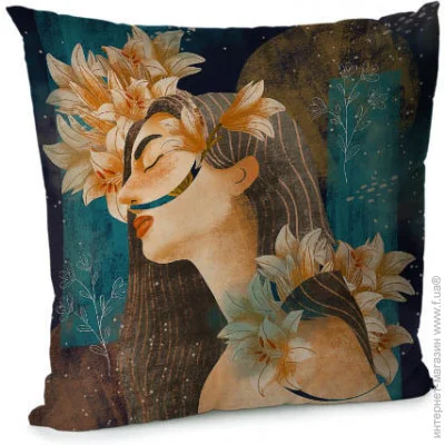       Presentville Floral woman 45x45  (45BP_21M011)