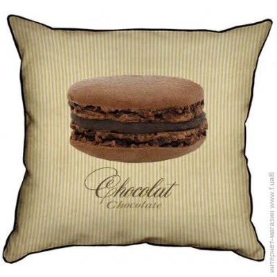    '   Presentville Macarons Chocolate 45x45  (45PHB_SWE032_BR)