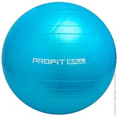 Мяч для фитнеса Profit M 0275 55 см Голубой Мяч для фитнеса Profit M 0275 55 см Голубой
