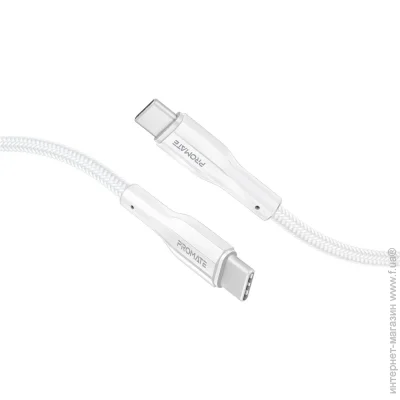  Promate xCord-CC200 USB-C to USB-C 3 2  White (xcord-cc200.white)