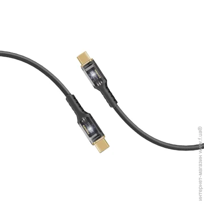  Promate Lucidline-CC200 USB-C to USB-C 100W Power Delivery 2  Black (lucidline-cc200.black)