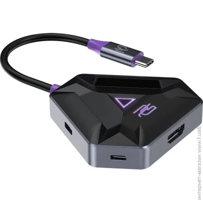 USB- Proove Gaming Spectre (2*USB3.0 +  Type-C +  PD100W +  HDMI) dark gray (HBPG10221205)