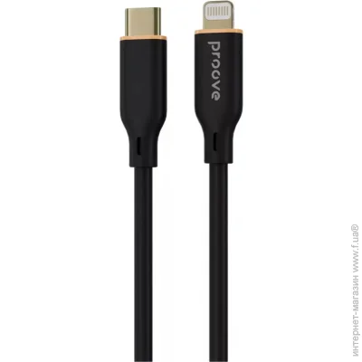 Proove Jelly Silicone USB-C to Lightning 27W 1m Black (CCJS27002101)
