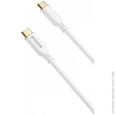  Proove Jelly Silicone Type-C to Type-C 60W (1m) white (492010003)