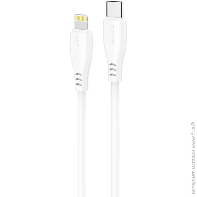  Proove Simple Silicone Type-C to Lightning 27W (1m) white (CCSS27002102)