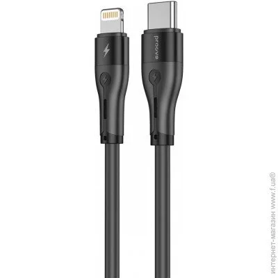  Proove Soft Silicone Type-C to Lightning 27W (1m) black (492060001)