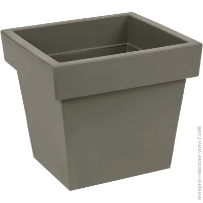 Prosperplast Горшок пластиковый Lofly low квадратный 15,2 л серый (70719-405) Prosperplast Горшок пластиковый Lofly low квадратный 15,2 л серый (70719-405)