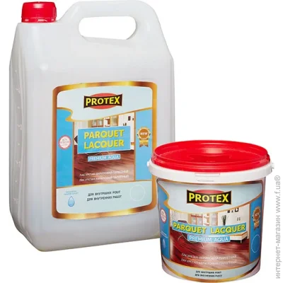 Protex Лак паркетный PREMIUM глянец бесцветный 4,5 л Protex Лак паркетный PREMIUM глянец бесцветный 4,5 л