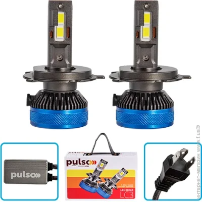    (LED) Pulso LC3-H4-H/L/LED-chips 3570 CSP/9-30V/2*65W/13000Lm/6000k