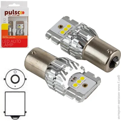    (LED) Pulso //LED 1156/BA15s/6SMD-2835/9-32v/1050lm (LP-66156W)