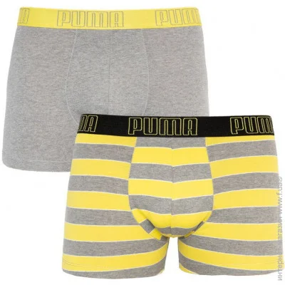   Puma - Bold Stripe Boxer 2-pack XL gray/white 501001001-020