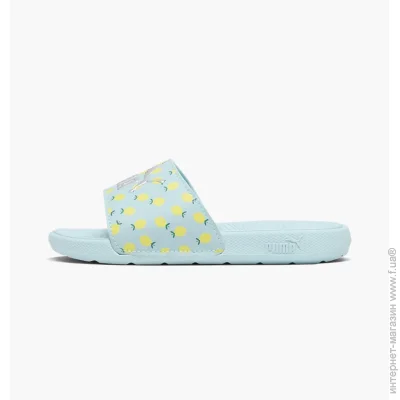  Puma Cool Cat 2.0 Lemon Slides Turquoise (395657-02-34.5)