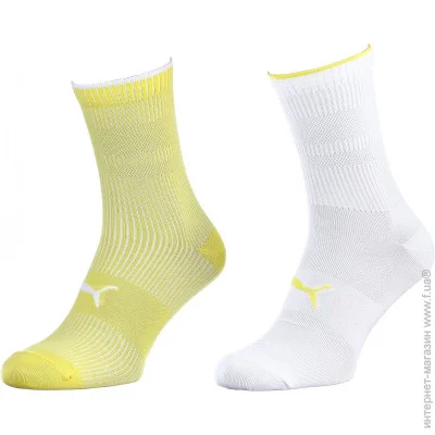 Puma  Sock Classic Women 2-pack 39-42 yellow/white 103003001-013