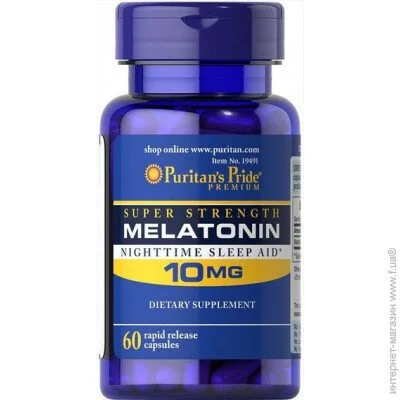   Puritan's Pride Melatonin 10 mg 60 Caps (000004132)