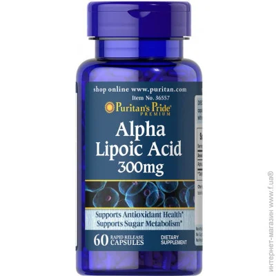   Puritan's Pride   Puritan"s Pride Alpha Lipoic Acid 300 mg, 60 