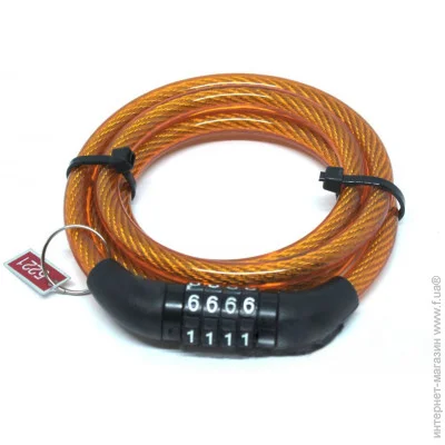 Велозамок Замок Велосипеда Велосипедний Кодовий (Помаранчевий) 8*1000 мм Протиугінний (0007777orang/kb) Велозамок Замок Велосипеда Велосипедний Кодовий (Помаранчевий) 8*1000 мм Протиугінний (0007777orang/kb)