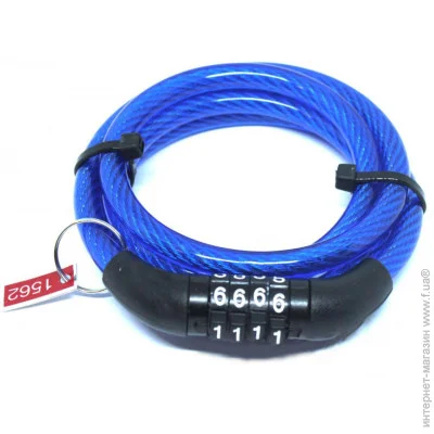 Велозамок Замок Велосипеда Кодовый Велосипедный (Синий) 8*1000 мм Противоугонный (0007777siniy/kb) Велозамок Замок Велосипеда Кодовый Велосипедный (Синий) 8*1000 мм Противоугонный (0007777siniy/kb)