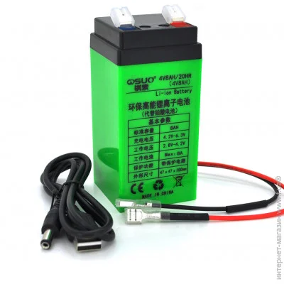    Qisuo 4V/8Ah Li-ion 18650 (47X47X100)