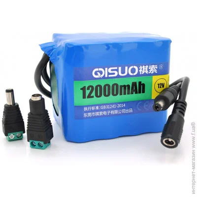    Qisuo 12V/12Ah Li-ion 18650 (79x57x68mm)