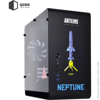  Qube EAGLE Aluminum Black NeptuneUA Printed (QBX3M_WBNU3PN)